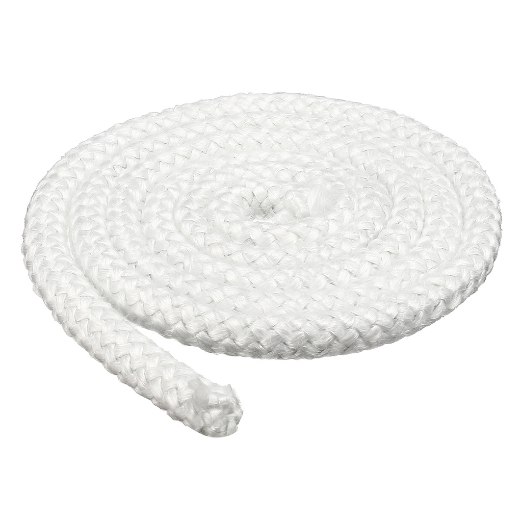 Ceramic fiberglass cord white per meter.