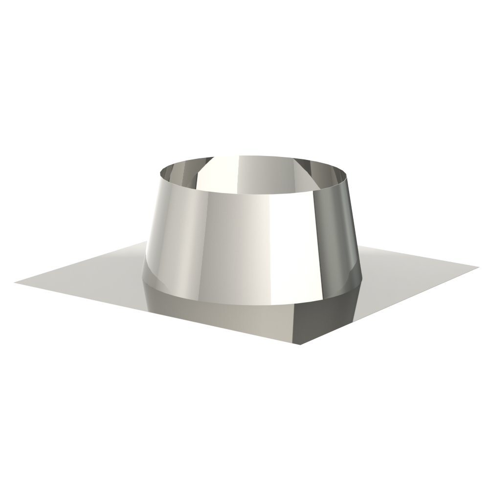 Dakdoorvoer Inox 0°-10° voor Dubbelw. Syst. 180/230 mm (kopie)