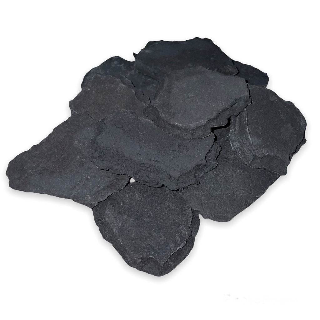 [ALKWA.IK.AGG.KWADRA80F] Imitation coals Anthracite Gray Glow Chips KWADRA 80 Front (600ml/bag)
