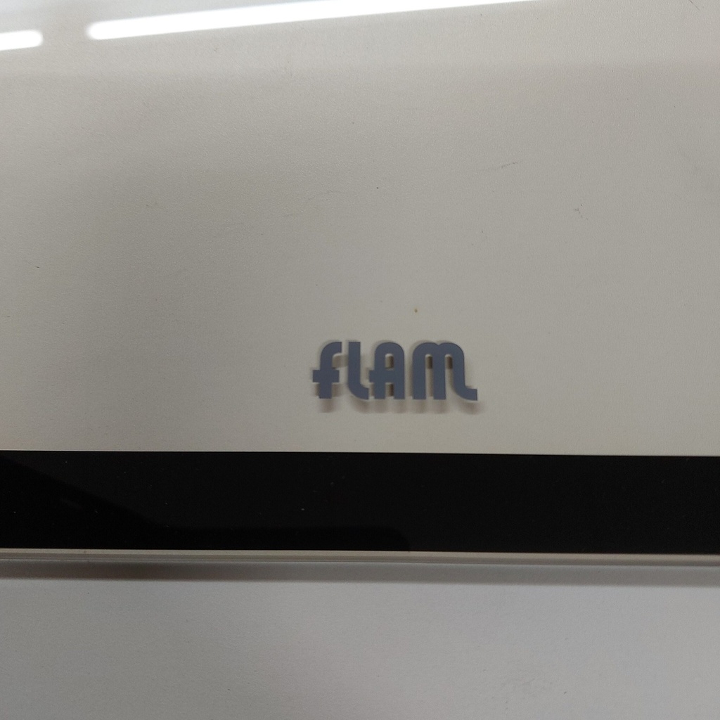 [GLAS.V.E-0053] Keramisch bedrukt Glas Atmos 90/48 Front, ** Embleem