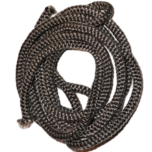 [Koord-ZW-12] Ker. Glasvezelkoord MT ROND dia.=12mm ZWART PER METER.